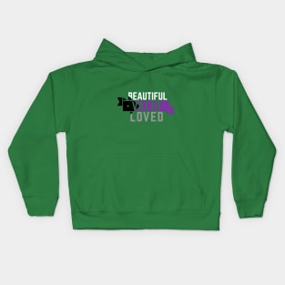 Demisexual is Beautiful, Valid, & Loved Kids Hoodie